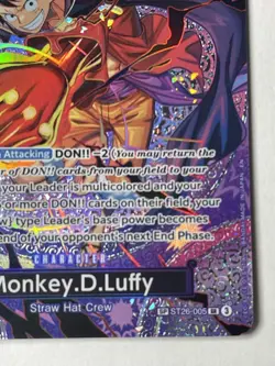 ONE PIECE OP-15 Adventure on KAMI's Island ST26-005 SP Monkey D. Luffy ENGLISH - Image 5