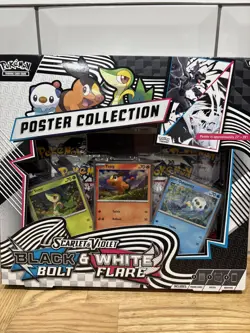 Pokemon TCG 🔥 Scarlet & Violet 💎 Black Bolt & White Flare Poster Collection ✅ - Image 2
