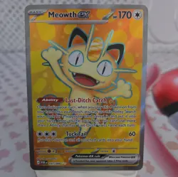 Pokemon TCG - Meowth Ex 107/088 - Perfect Order - Ultra Rare Card - Image 1