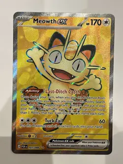Pokemon TCG Meowth Ex 107/088 Perfect Order English Near Mint - Image 1