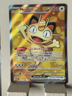Pokemon TCG Meowth EX 107/088 Perfect Order Full Art NM - Image 1
