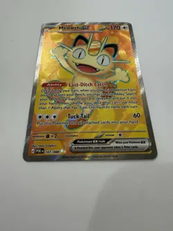 Pokemon Meowth EX Holo 107/088 The Pokemon Company English Basic Stage - Image 3