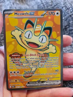 English Pokemon Perfect Order Meowth Ex Full Art (107/088). - Image 1