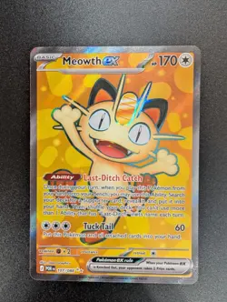 English Pokemon Perfect Order Meowth Ex Full Art (107/088). - Image 1
