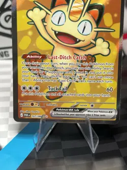 Meowth ex 107/088 Ultra Rare – Perfect Order Pokemon TCG - Image 3