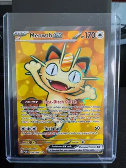 Pokemon Meowth ex 107/088 Gold Hyper Rare Perfect Order Set Pack Fresh NM/M - Image 1