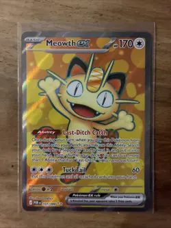 Pokemon TCG Meowth Ex Ultra Rare Perfect Order 107/088 - Image 1