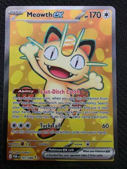 Pokemon TCG Meowth Ex Perfect Order 107/088 NM - Image 1