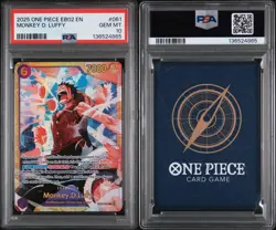 2025 One Piece English Monkey D Luffy EB02-061 SEC The Best Vol 2 - PSA 10 GEM - Image 2