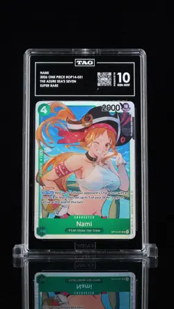 2026 One Piece Nami OP14-031 Super Rare TAG 10 - Image 1