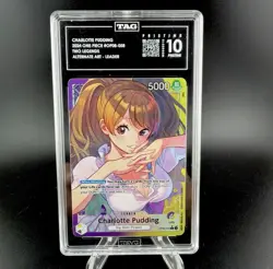 Charlotte Pudding Leader PRISTINE TAG 10 Alt Art OP08-058 (Pop 1) - Image 1