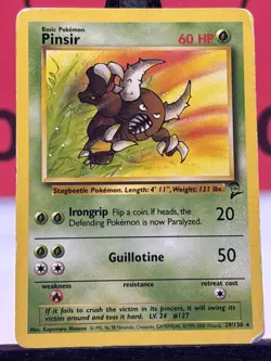 Pinsir 25/64 Jungle Set WOTC Pokemon TCG Regular Rare 1999 LP - Image 3