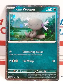 Paldean Wooper - SVP041 - Black Star Promo Cosmo Holo Card NM Pokemon TCG - Image 1