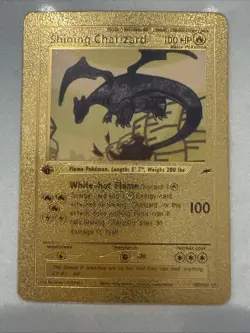Shining Charizard 107/105 Gold 1st edition ULTRA rare pokemon card - Image 1