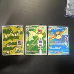 Pokemon OBF Secret Rare Holo Card Lot - Pidgey, Pidgeotto, Pidgeot EX - Image 1