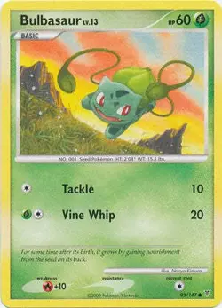 Pokemon Supreme Victors Common Card - Bulbasaur 93/147 - Image 1