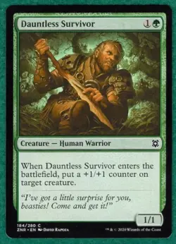 Dauntless Survivor - Zendikar Rising ZNR #184 - Magic: The Gathering MTG Card - Image 1