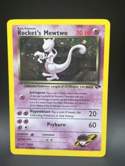 Pokemon TCG Rockets Mewtwo Gym Challenge Holo Card 14/132 HP - Image 1