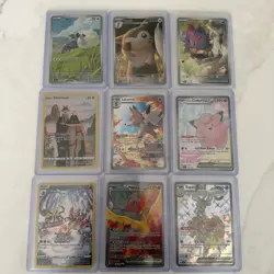Lot Of 9 Pokemon Illustration Rare Cards All Near M To Mint Varying Sets - Image 1