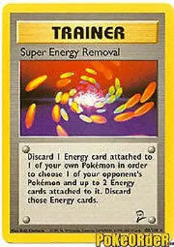 Pokemon BASE SET 2 Card 108/130 Trainer Super Energy Removal - Image 1