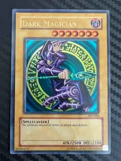 Yugioh Dark Magician SDY-006 Unlimited Edition Ultra Rare DMG - Image 1