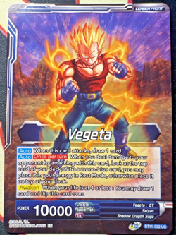 SS4 Vegeta Ultimate Evolution BT11 Leader Foil Dragon Ball Super Card Game | NM - Image 2