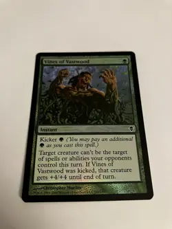 Vines Of Vastwood: Zendikar Foil, and Go For The Throat: FNM Promo Foil - Image 1