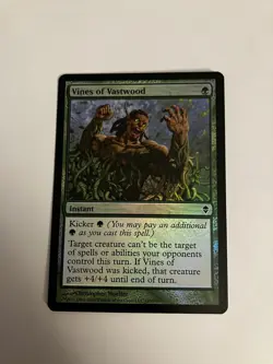 Vines Of Vastwood: Zendikar Foil, and Go For The Throat: FNM Promo Foil - Image 2