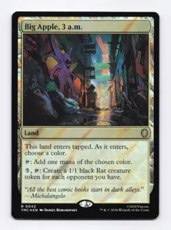 Big Apple, 3 a.m. (Surge Foil) 42 (R) MTG Commander Teenage Mutant Ninja Turtles - Image 1