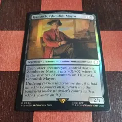 Mtg Hancock, Ghoulish Mayor FOIL LP/NM Universes Beyond: Fallout Zombie Mutant - Image 2