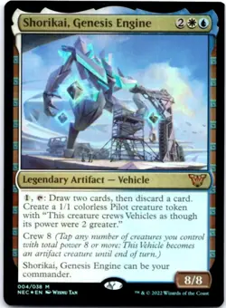 Shorikai, Genesis Engine (Foil) Commander: Kamigawa: Neon Dynasty, 4 NM - Image 1