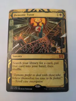 Demonic Tutor Strixhaven: Mystical Archives Foil Etched NM Pack Fresh - Image 1