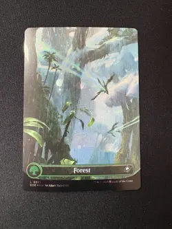 2025 MTG Edge Of Eternities Forest Galaxy Foil #371 - Image 1