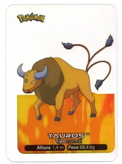 TAUROS #128 LAMINCARD COLECCION POKEMON LAMINCARDS 2005 EDIBAS (USADA) - Image 1