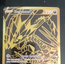 Pokemon Eternatus V Shiny Holo Rare SV121/SV122 Shining Fates Holo 220 HP - Image 3