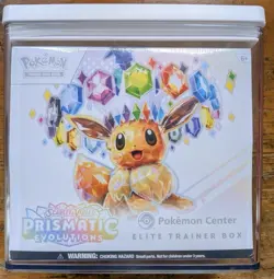 Prismatic Evolutions Pokemon Center ETB Elite Trainer Box Sealed With Case - Image 1