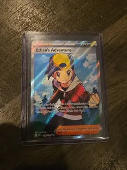 Pokemon Ethan's Adventure 221/182 Sv10 Destined Rivals Ultra Rare Holo Trainer - Image 1