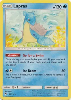 Lapras - 56/214 Pokemon » SM Lost Thunder Rare - Image 1