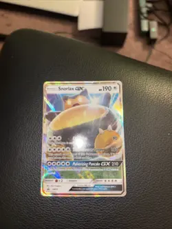 Pokemon TCG Snorlax GX SM05 2016 Sun & Moon Black Star Promo Holo Card - Image 2