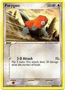 Pokemon EX Unseen Forces 69/115 Card - Porygon - Image 1