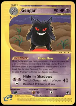 Pokemon Gengar (48) Rare Expedition 048/165 LP - Image 1