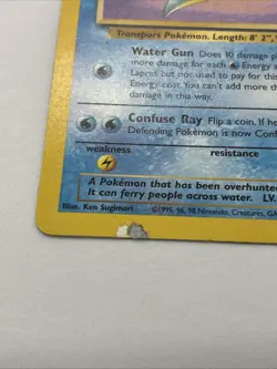 Pokemon TCG Lapras 25/62 Fossil Regular Non Holo MP/DMG - Image 3