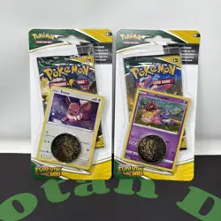 Pokemon TCG Sword & Shield Evolving Skies Checklane Blister Packs Eevee Slowpoke - Image 1