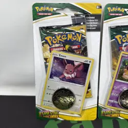 Pokemon TCG Sword & Shield Evolving Skies Checklane Blister Packs Eevee Slowpoke - Image 2