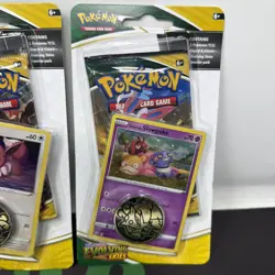 Pokemon TCG Sword & Shield Evolving Skies Checklane Blister Packs Eevee Slowpoke - Image 3