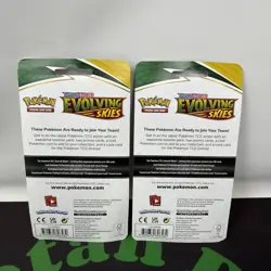 Pokemon Evolving Skies Blister Pack Lot Houndoom & Octillary W/ Coin - Image 4
