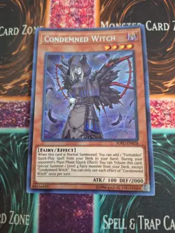 Yugioh Condemned Witch SOFU-EN028 Secret Rare Unlimited Near Mint - Image 1