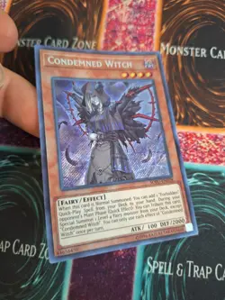 Yugioh Condemned Witch SOFU-EN028 Secret Rare Unlimited Near Mint - Image 2