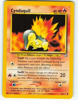Cyndaquil - 56/111 Neo Genesis - Pokemon TCG - 2000 - Image 1