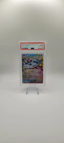 Pokemon TCG: Glaceon 26/131 Holiday Calendar Snowflake Stamped 2025 - PSA 10 - Image 2